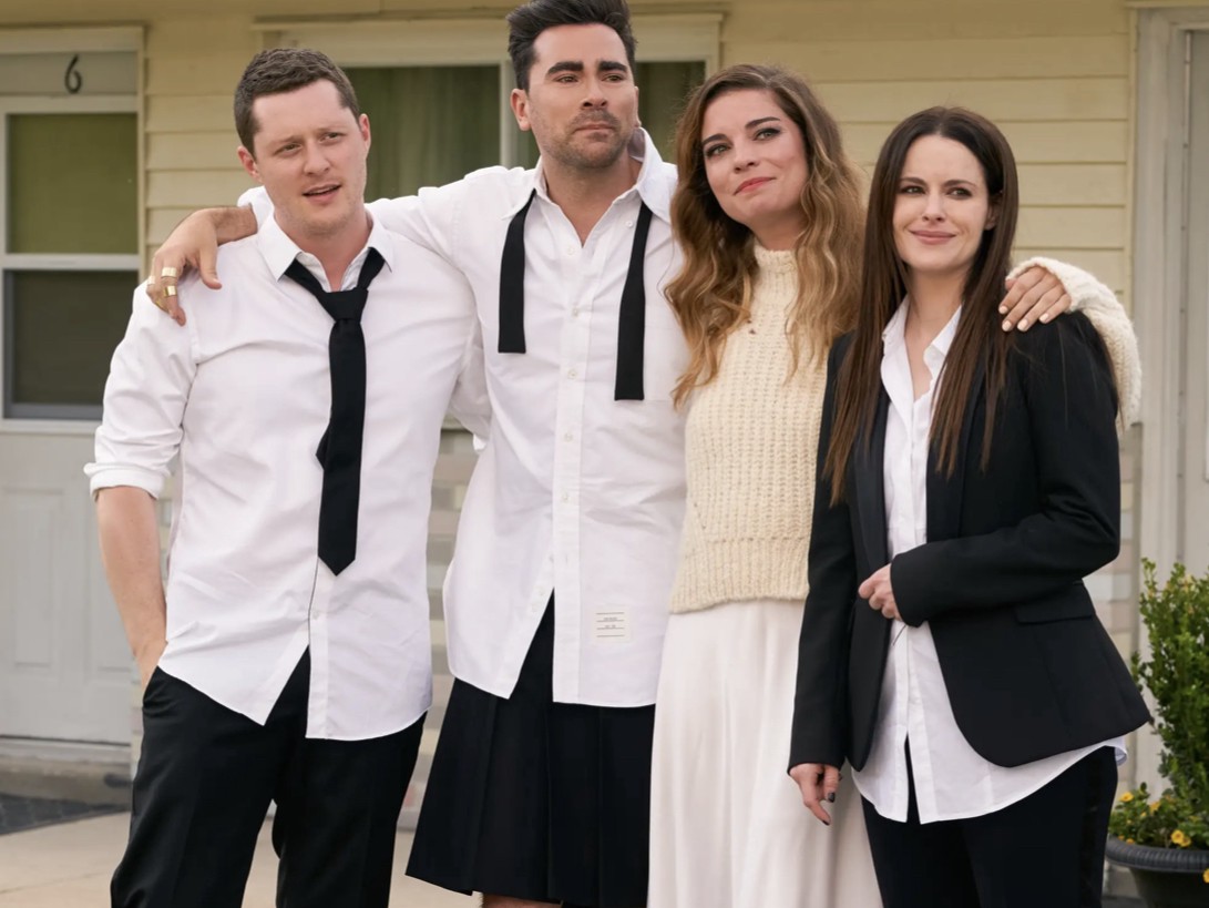 a still from the final episode of schitt's creek